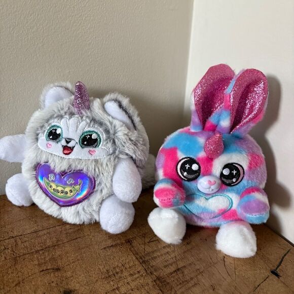 Lot of 3 Rainbowcorns Zuru Puppy Peas Bunnycorn Talkin Jelly Shake Surprise 12" - Picture 3 of 11